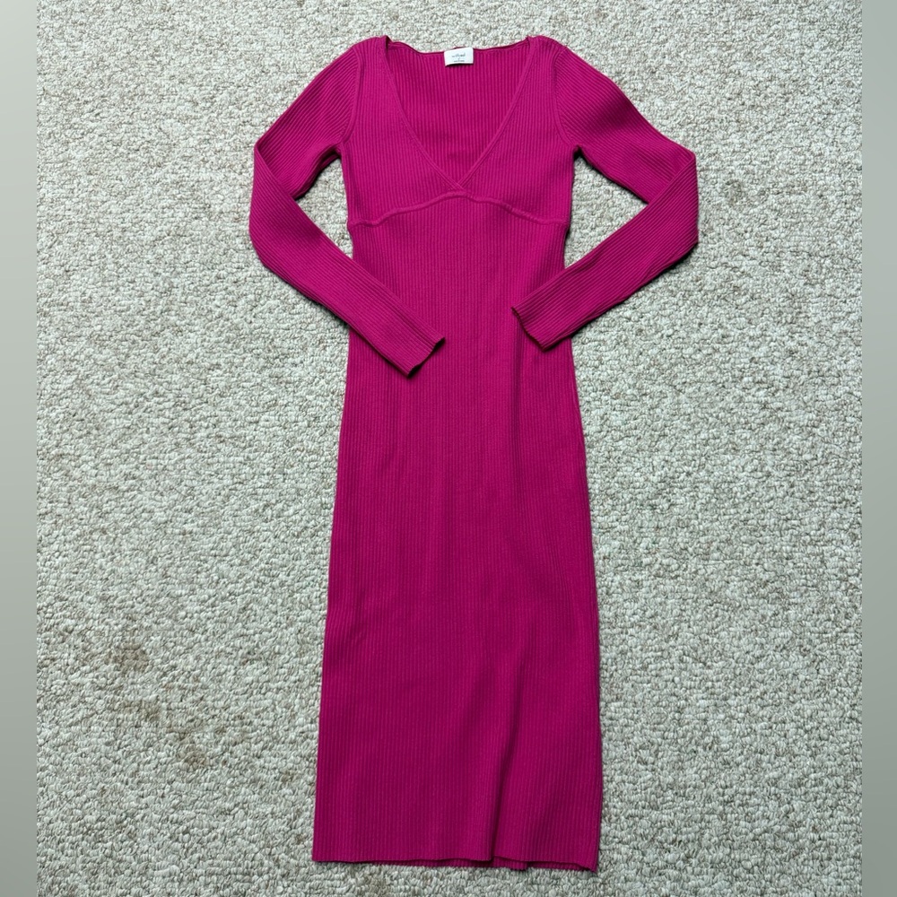 Wilfred Fuchsia Long Sleeve Dress